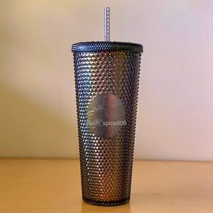 STARBUCKS🖤Studded Dark Bling Unicorn Tumbler